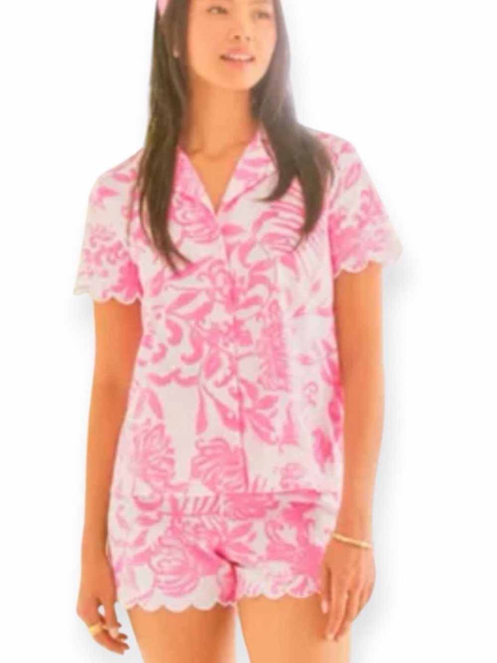 Lilly Pulitzer Marlita PJ top and Biscayne PJ shorts size Large